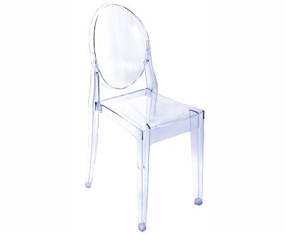Stuhl ohne Armlehne "Plexi" (ohne Polster)